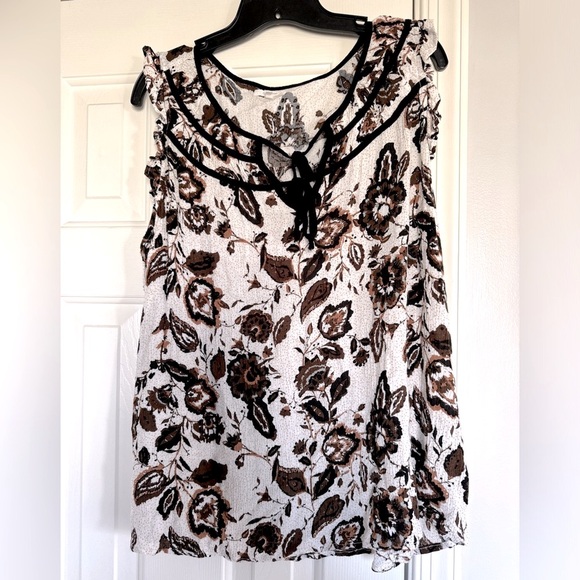 Maurice’s sleeveless patterned blouse women’s XXL - Picture 1 of 3